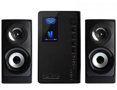 Tracer 2.1 Tumba Multimedia Speakers 2.1 with Power 35W, with Bluetooth 5.1, Karaoke Function & Microphone, FM Radio & Micro SD, Black