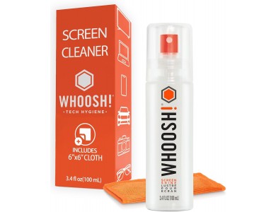Whoosh! GO XL Screen Cleaner, Σετ Καθαρισμού Οθόνης με Υγρό Σπρέι και Αντιμικροβιακό Πανί από Μικροΐνες, 100ml