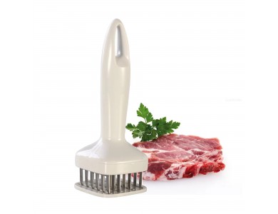 AJ Meat Tenderizer Tool With 24 Blades, Σφυρί για Κρέας Τρυφεροποιητής Κρεάτων, White
