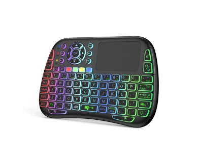 AJ Mini Wireless Keyboard RGB Backlit with Mouse Touchpad for Smart TV / Android TV Box / Smartphone / Tablet etc.