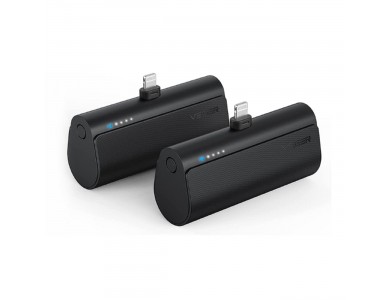 Veger V0556P 5000 PD 22.5W Lightning Mini Power Bank 5.000mAh Power Delivery & QC3.0, Μαύρο