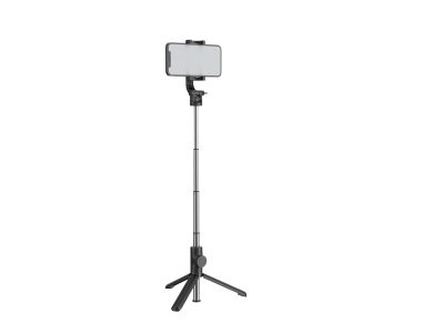 Swissten Aluminum Tripod Pro Bluetooth Selfie Stick & Τρίποδο με Remote, 21-64cm Επεκτεινόμενο Wireless για Smartphone & GoPro