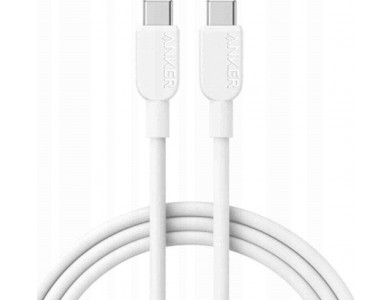 Anker 310 USB-C σε USB-C Καλώδιο 0.9μ. με Νάυλον ύφανση 240W USB-IF Certified Super Fast Charging, Λευκό