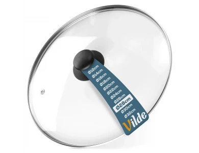 Vilde Καπάκι για Τηγάνι και Κατσαρόλα από Γυαλί 28cm