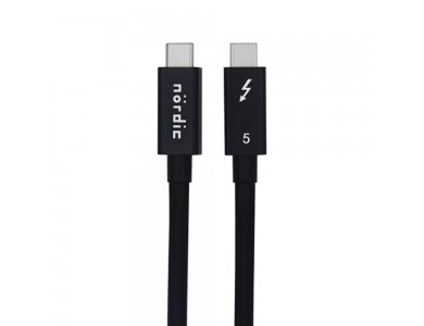Nordic USB-C to USB-C Cable 1.5m Thunderbolt 5.0 240W / 80Gbps, USB 4.0, 16K60Hz, Black