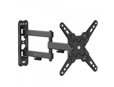 Techly TV Mount, Tilting & Swivel Stand with Split Arm for TVs 13”-43”, up to 20kg