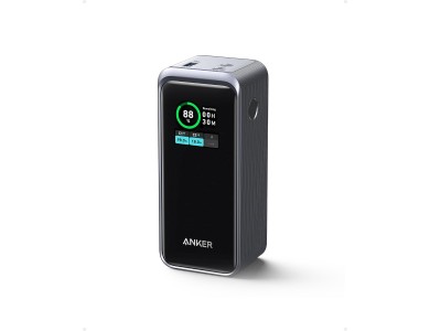 Anker Prime 20000 200W PD USB-C Power Bank 20,000mAh with Smart Digital Display & Power Delivery, Black