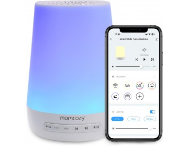 Momcozy Baby White Noise Machine & RGB Φωτάκι Νυχτός με APP Remote Control & Timer