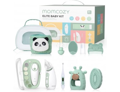 Momcozy Elite All-in-one Baby Kit, Βασικό Κιτ Μωρού 11 Τεμαχίων για Περιποίηση, Υγεία & Καθαριότητα, Green