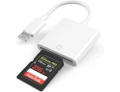 Nordisk Lightning SD card reader, supports SD/SDHC/SDXC