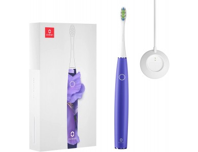 Oclean Air 2 Electrical Toothbrush DuPont & Pedex, WhisperClean™ Noise Reduction & Fast Charging, Purple Iris