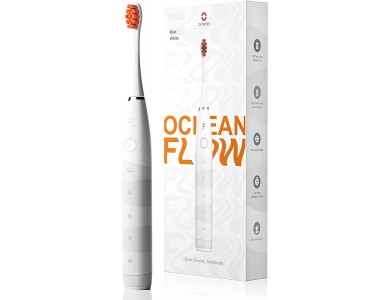 Oclean Flow Electric Toothbrush with DuPont Fibres, 5 Brushing modes & USB-C Fast Charging, Mist White