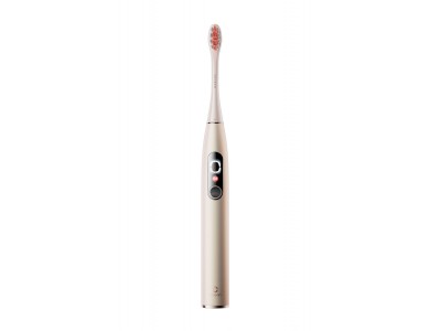 Oclean X Pro Digital Smart Electric Toothbrush with DuPont bristles, Quick Charge & Interactive Display, Gold