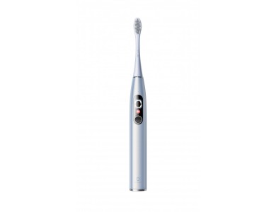 Oclean X Pro Digital Smart Electric Toothbrush with DuPont bristles, Quick Charge & Interactive Display, Silver