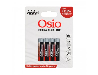 Osio LR03EO4B Αλκαλικές Μπαταρίες AAA 1.5V, LR03, 4τμχ
