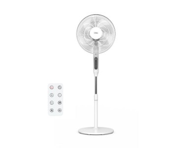 Osio OSF-9015 Αθόρυβος Ανεμιστήρας Δαπέδου 24 ταχυτήτων 24W, 16” με BLDC Motor, Οθόνη & Τηλεχειριστήριο, White