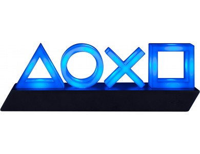 Paladone PlayStation 5 Icons Διακοσμητικό Φωτιστικό με 3 Ρυθμίσεις Φωτισμού, Μπλε 30εκ.