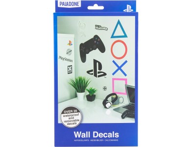 Paladone Playstation Vinyl Decorative Wall Stickers, Set of 22 pcs