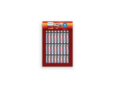 Philips AAA Power Alkaline Batteries 1,5V LR03, 40 pcs.