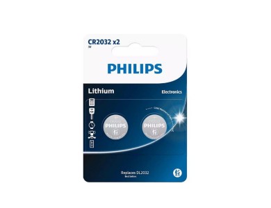 Philips Μπαταρίες Λιθίου Ρολογιών 210mAh, 3V, CR2032, 2μχ