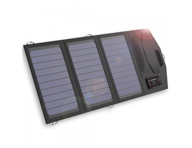 ALLPOWERS iSolar 15W Foldable Solar Charger with 3 USB ports & Power Bank 10000mAh
