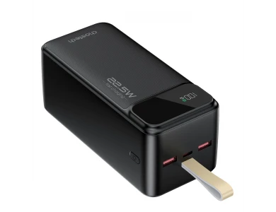 Choetech B732 50000 22.5W PD USB-C Power Bank 50.000mAh Power Delivery & QC3.0, with LED display, Black