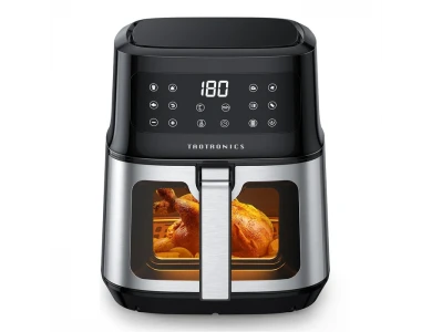 TaoTronics Air Fryer XL 5lt for Healthy Cooking, 1200W, Touch Control with 8 Preset Menus - TT-AF011