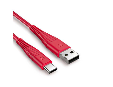 RAVPower USB-C Καλώδιο 1μ. με Νάυλον ύφανση - RP-CB046, Κόκκινο