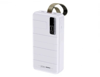 Remax Noah 30000 PD 22.5W USB-C Power Bank με Ένδειξη LED 30.000mAh Power Delivery & QC3.0, White