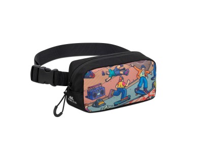 Rivacase Agora 5410 Waist Bag Skaters, 20x11cm, Black