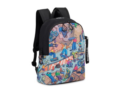 Rivacase Agora 5420 Urban Backpack Skaters, Τσάντα Πλάτης 12L, Μαύρη
