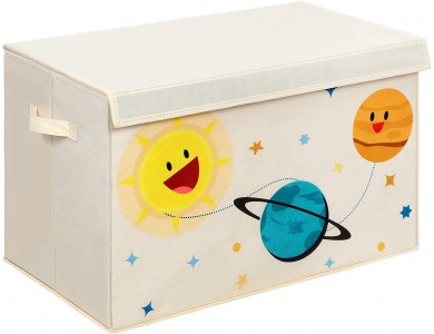 Songmics Toy Storage Box for Kids, Αναδιπλούμενο Κουτί Αποθήκευσης Παιχνιδιών 61 x 35 x 38cm