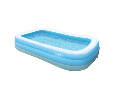 Sable Inflatable Pool, Πισίνα Φουσκωτή Family Size 300x182x55, Γαλάζια