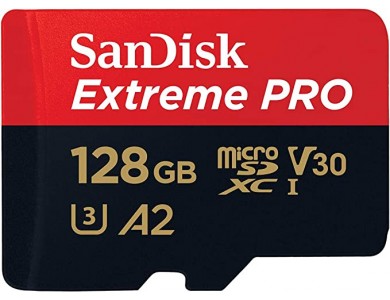 Sandisk Extreme Pro microSDHC 128GB U3 V30 A2 up to 200MB/s with Adapter