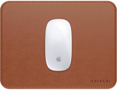 Satechi Premium Vegan-Δερμάτινο Εργονομικό & Αδιάβροχο Mouse Pad 25 x 19 cm, Brown