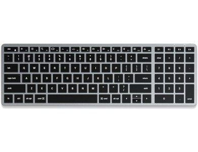 Satechi Slim X2 Backlit, Aluminum Keyboard (MAC Layout), Bluetooth Connection, with 10 Brightness Levels, Space Gray