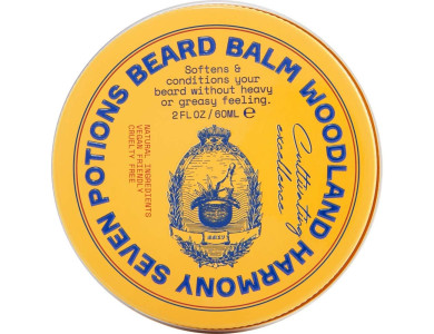 Seven Potions Beard Balm for Men, Λάδι Περιποίησης Γενειάδας για Ενυδάτωση & Φρεσκάδα Cruelty-free Vegan - Woodland Harmony 60ml