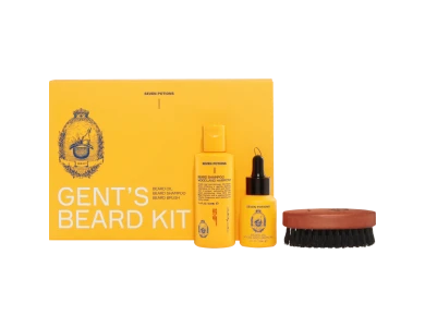 Seven Potions Beard Grooming Set, with Shampoo, Oil and Brush - Citrus Tonic