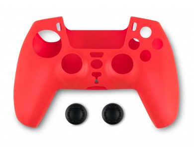 Spartan Gear Skin for PS5 Controller & Thumb Grips, Red