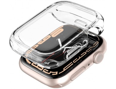 Spigen Apple Watch 7 (45mm) Ultra Hybrid Θήκη με Προστασία Οθόνης, Crystal Clear