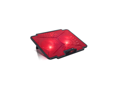 Spirit of Gamer Air Blade 100 Cooling Pad for Laptop up to 15.6" with 2 Fans and Lighting - Red