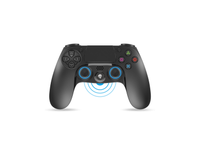 Spirit of Gamer Pro Gaming Bluetooth Wireless Gamepad for PS4 with 16 Keys & Up to 12 Hours Battery Life - Black