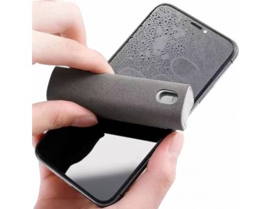 Swissten 2-in-1 Screen Cleaner 10ml Microfiber Cloth, Grey