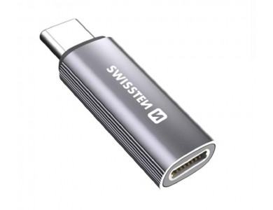 Swissten Charging Adapter USB-C Male to Lightning Female, Space Grey