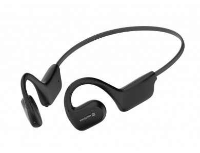 Swissten Gym Open Ear Bluetooth 5.2 Handsfree Ακουστικά με Αντοχή στον Ιδρώτα, Black