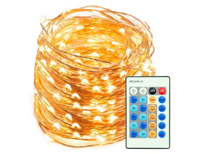 TaoTronics TT-SL038 LED Starry String Light, 200 Candles Warm White, 2*10 Meters Length, Indoor & Outdoor with Remote