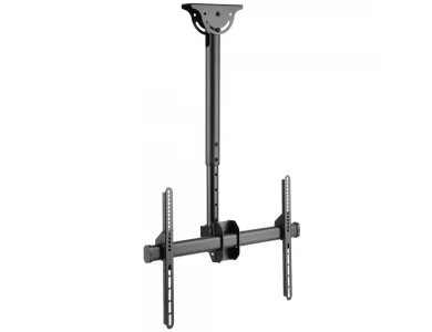 Techly TV Mount, Tilting Ceiling TV Mount with Swivel Base for TVs 37"-70”, up to 50kg