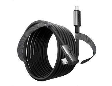 Ugreen Γωνιακό 90° USB-C σε USB 3.1 Gen1 καλώδιο 5μ. για Oculus / iPad / Samsung κλπ, Μαύρο