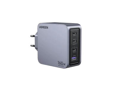 Ugreen Nexode Pro Φορτιστής GaN Mini 160W με Θύρα USB-A & 3 Θύρες USB-C, PD / QC 4.0, Grey