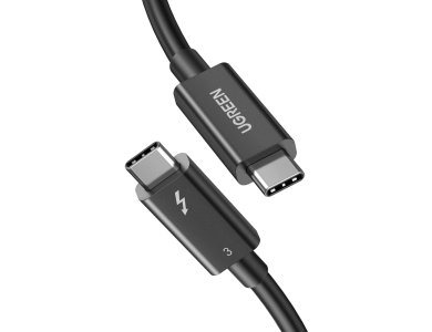 Ugreen Thunderbolt 3.1 USB-C to USB-C cable 0.5m. 100W 40Gbps & 5K@60Hz Support, Grey - 80324
